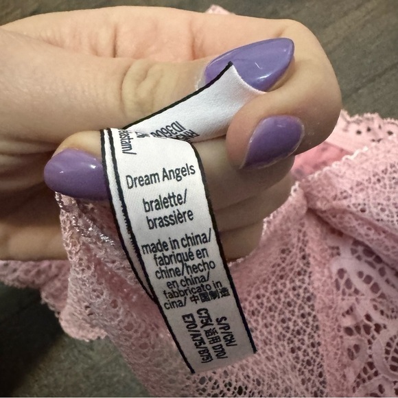 Victoria secret dream angels blush lace off the shoulder bralette  S - Picture 5 of 5